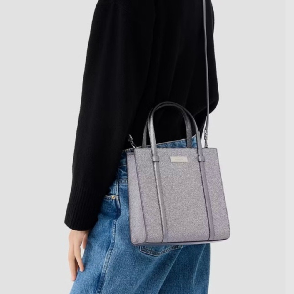 Kate Spade New York KENZIE GLITTER SMALL TOTE